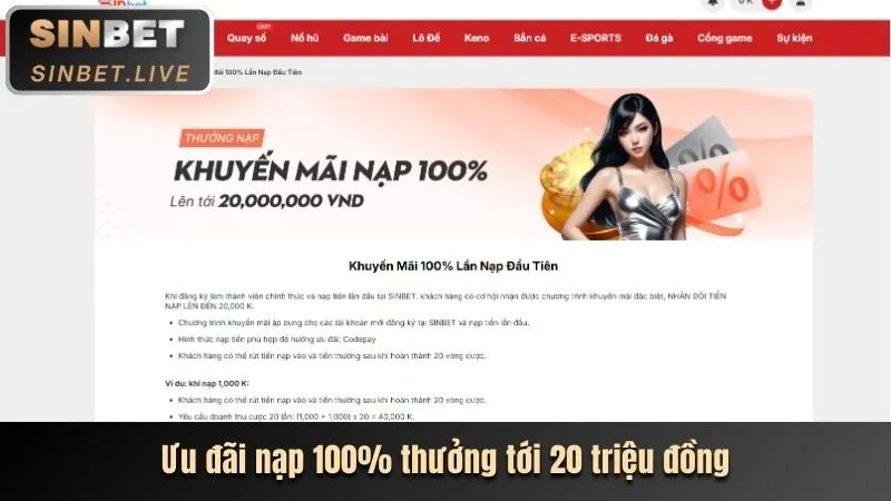Thưởng nạp lại hàng ngày/tuần tại Xin88 FB